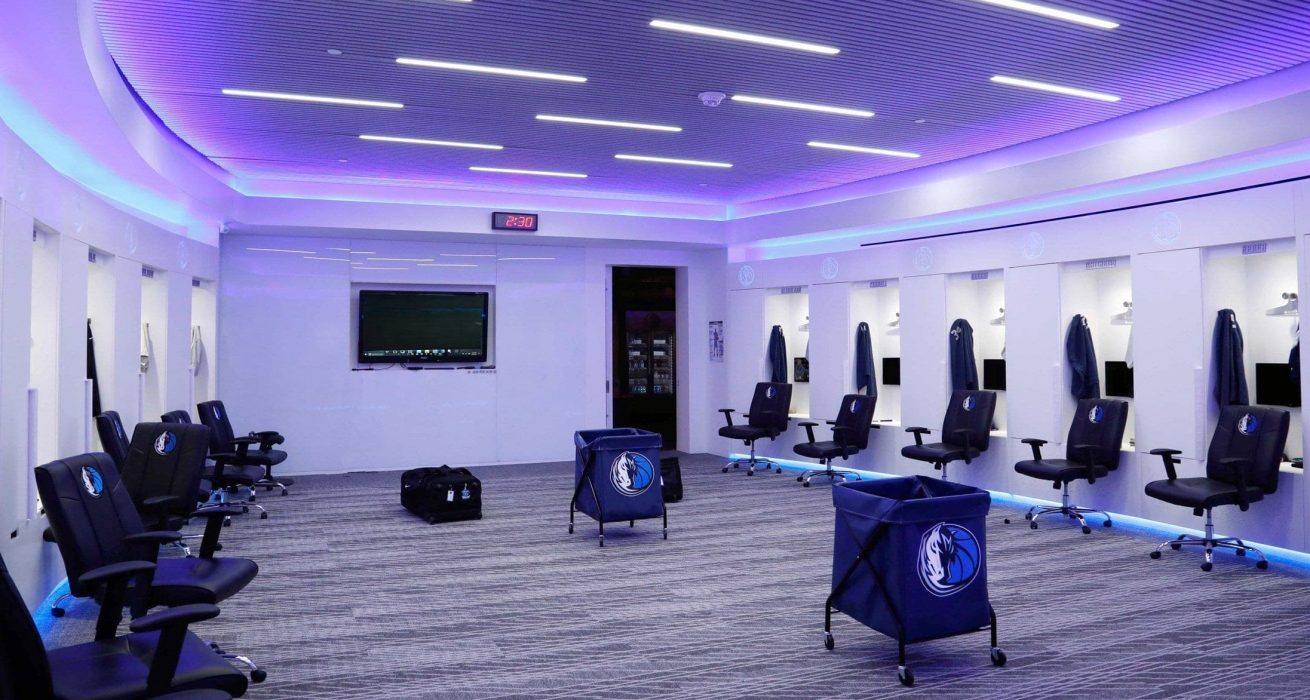 The Dallas Mavericks NBA Locker Room Designed by Hollman