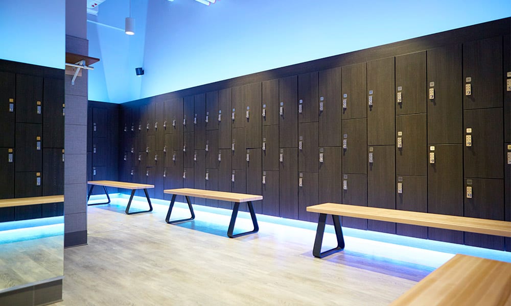 Project Gallery of Completed Locker Rooms Designed by Hollman