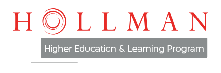 Hollman Higher Education and Learning Program logo.