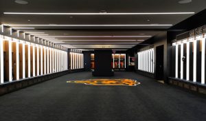 Chicago Bears Halas Hall lockers