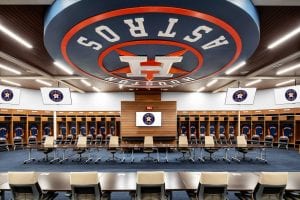 Houston Astros spring training lockers