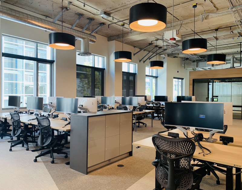 glass workplace lockers