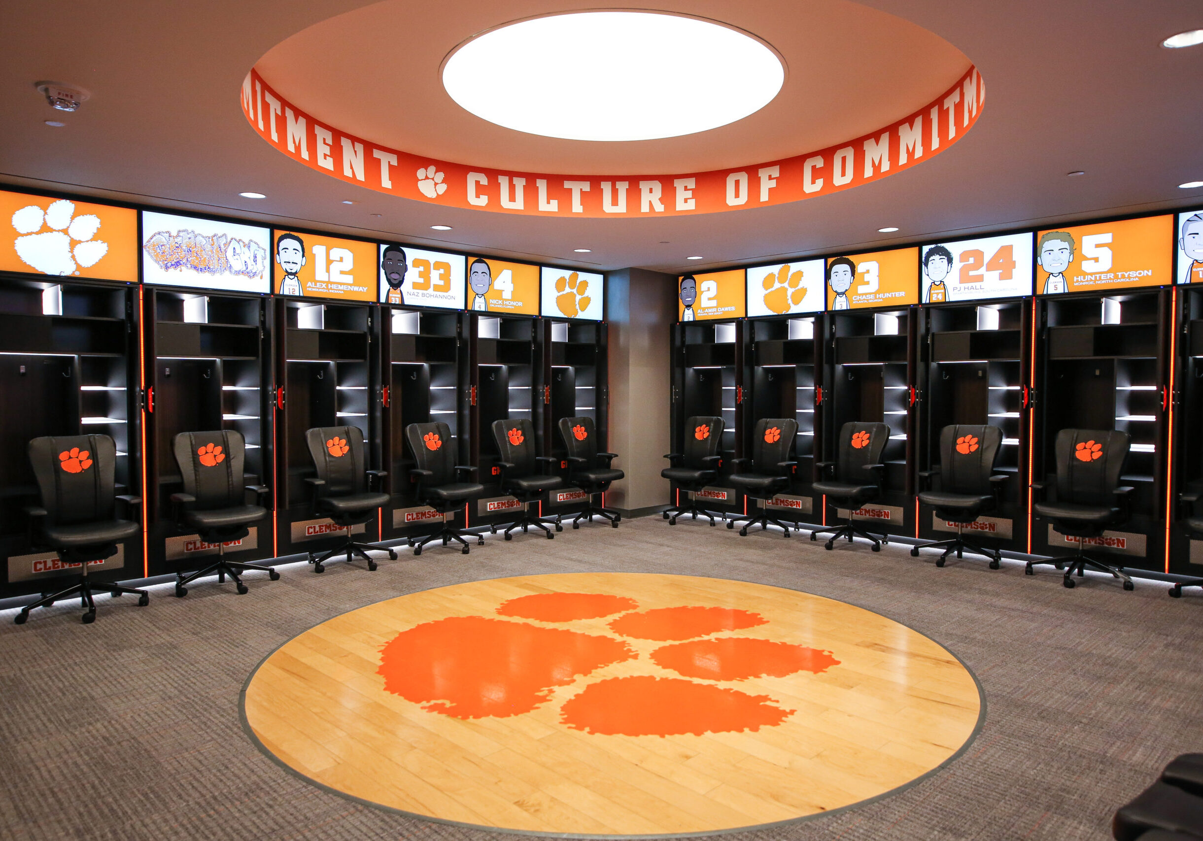 Clemson University Basketball - Athletic Lockers